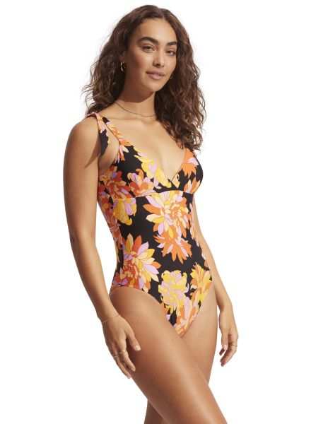 Seafolly W Palm Springs Wrap Front One Piece