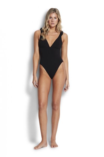 Seafolly W Riviera Deep V One Piece