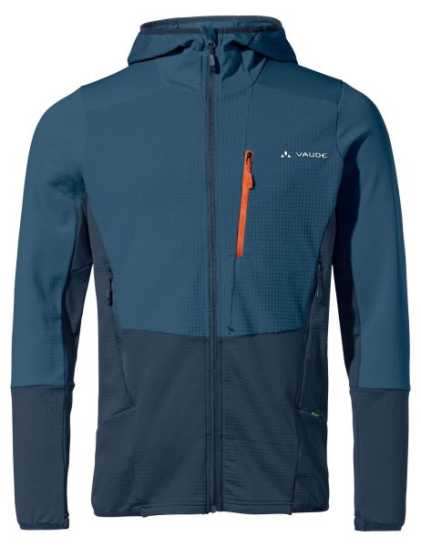 Vaude Mens Monviso Hooded Grid Fleece Jacket