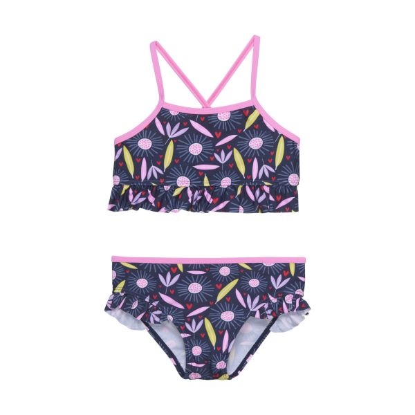 Color Kids Girls Bikini W Frills Aop