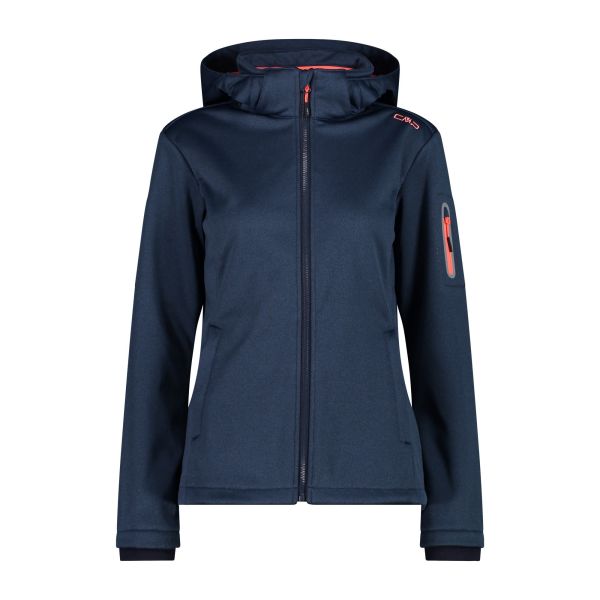 Cmp W Zip Hood Jacket Melange