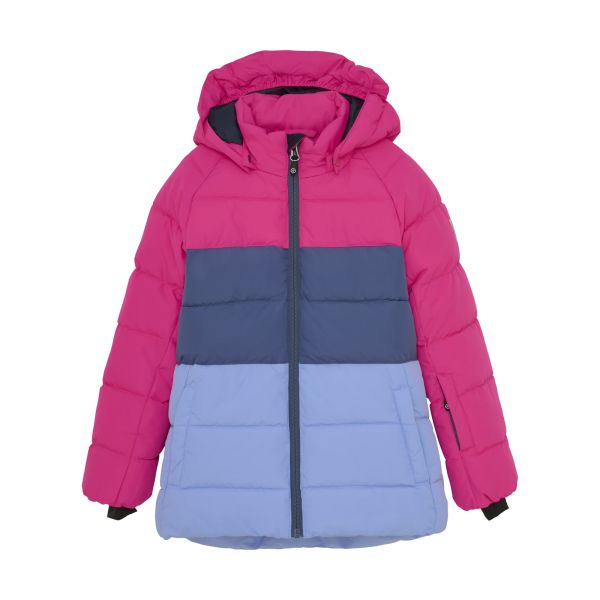 Color Kids Girls Ski Jacket Colorblock Quilt