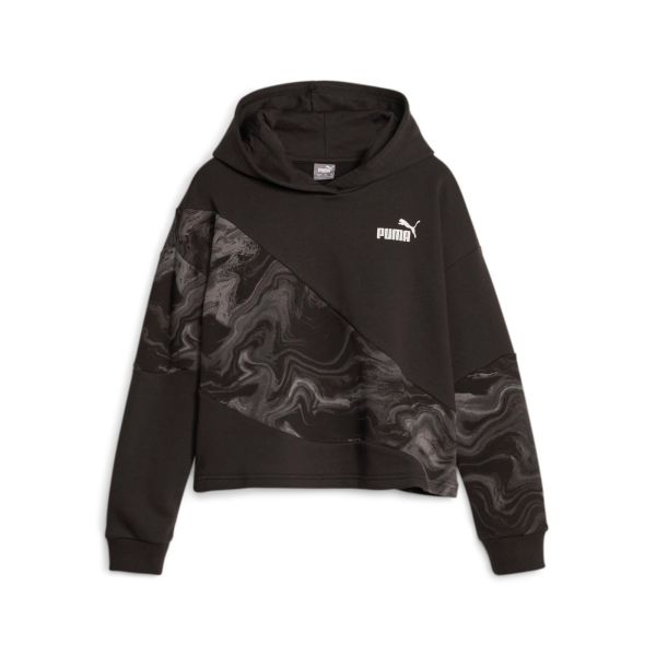 Puma Girls Puma Power Cat Marbleized Hoodie