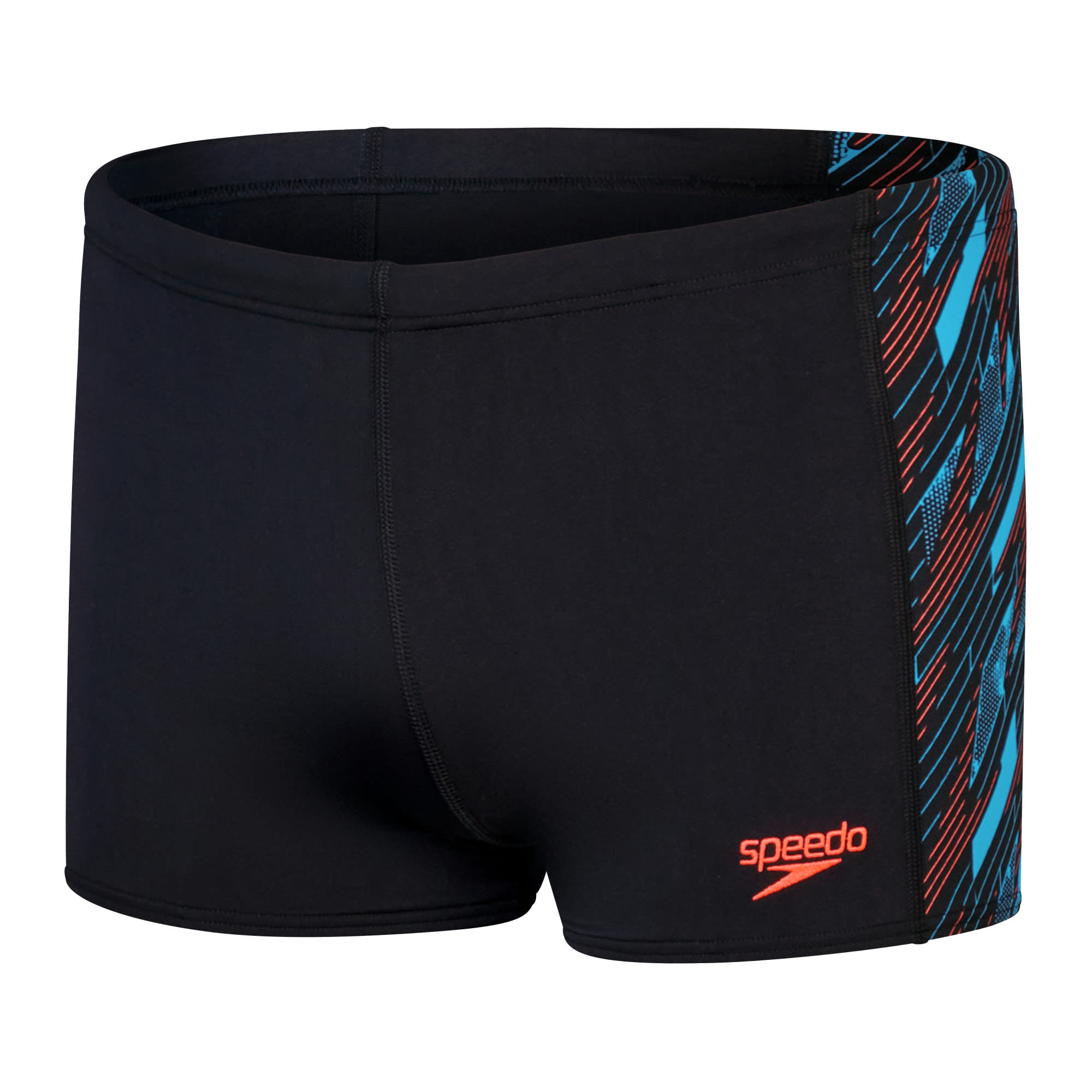 Speedo M Hyperboom Panel Aquashort, Black - Picton Blue, UK 40 - DE 8