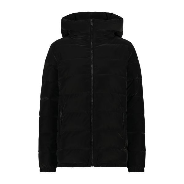 Cmp W Jacket Fix Hood Nylon Silk Touch