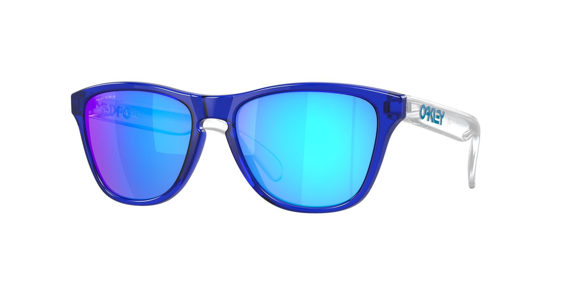 Oakley Junior Frogskins Xs, Crystal Blue - Prizm Sapphire, One Size