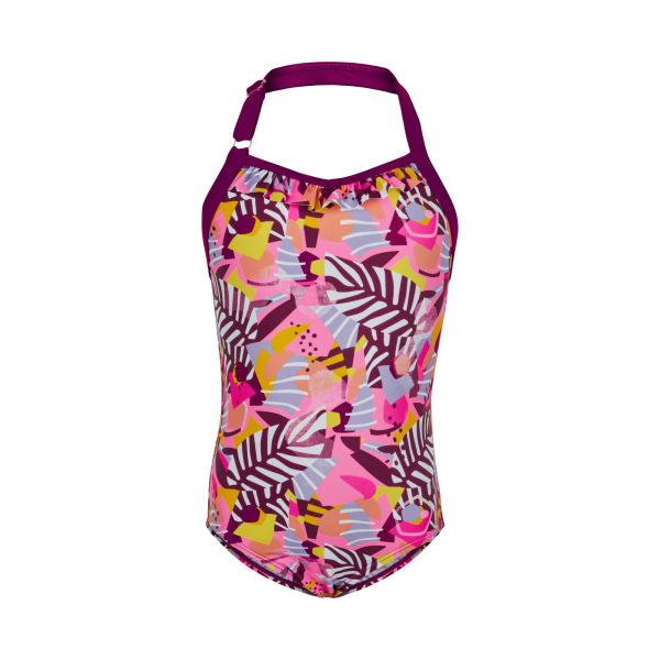 Color Kids Girls Swimsuit With Headband