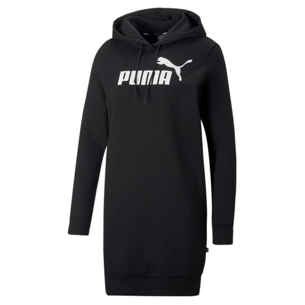 Puma W Essentials Logo Hooded Dress Fl
