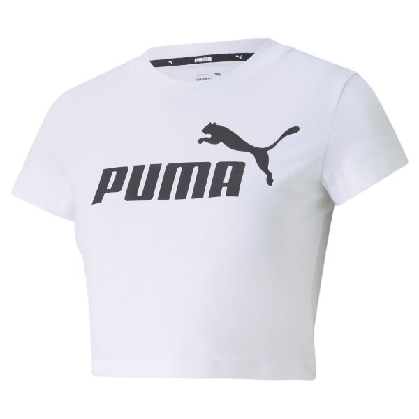 Puma W Essentials Slim Logo Tee