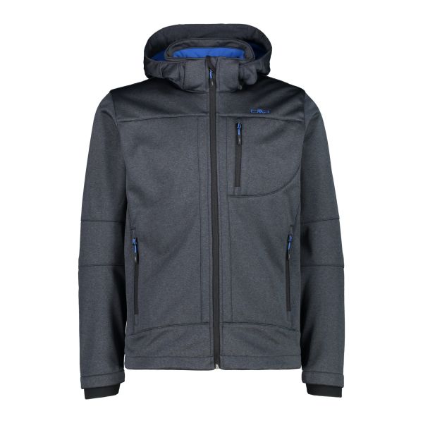 Cmp M Jacket Zip Hood Softshell Melange
