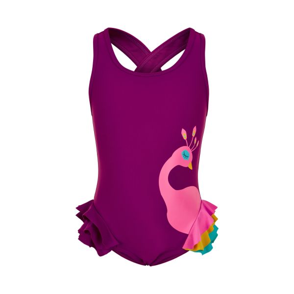 Color Kids Girls Swimsuit With Animal