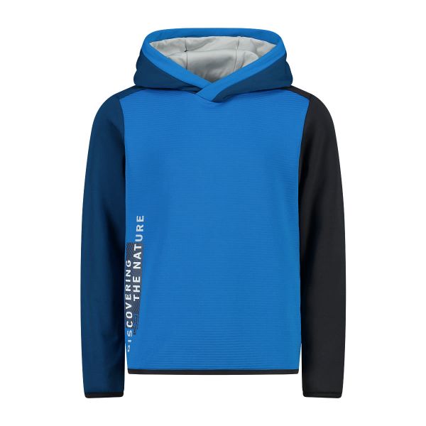 Cmp Boys Sweat Fix Hood Stripes Stretch Performance