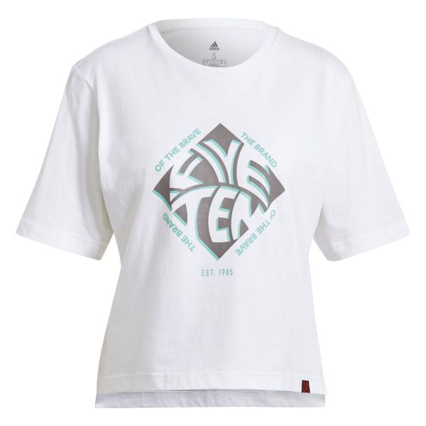 Adidas Five Ten Cropped Graphic Tee W