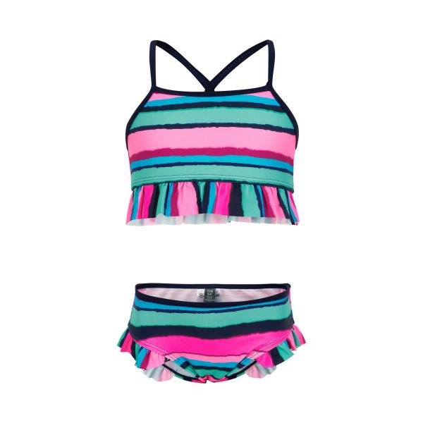 Color Kids Girls Bikini With Frills