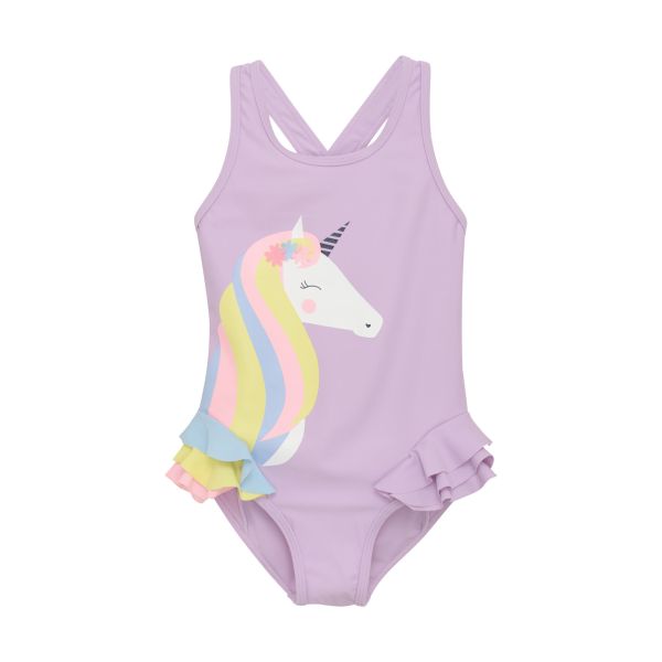 Color Kids Girls Swimsuit With Application