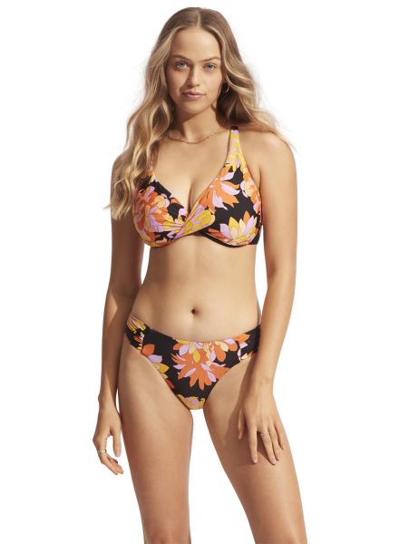 Seafolly W Palm Springs Ruched Side Retro